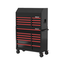 Load image into Gallery viewer, BOXO 41" 19 Drawer Toolbox Stack with Drawer Trim Pack - Black Body with Coloured Trim Pack
| Boxo UK Load image into Gallery viewer, BOXO 41" 19 Drawer Toolbox Stack with Drawer Trim Pack - Black Body with Coloured Trim Pack
| Boxo UK