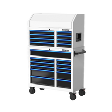 Load image into Gallery viewer, BOXO 41" 19 Drawer Toolbox Stack with Drawer Trim Pack - White Body with Coloured Trim Pack
| Boxo UK Load image into Gallery viewer, BOXO 41" 19 Drawer Toolbox Stack with Drawer Trim Pack - White Body with Coloured Trim Pack
| Boxo UK