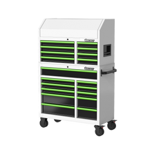 Load image into Gallery viewer, BOXO 41" 19 Drawer Toolbox Stack with Drawer Trim Pack - White Body with Coloured Trim Pack
| Boxo UK Load image into Gallery viewer, BOXO 41" 19 Drawer Toolbox Stack with Drawer Trim Pack - White Body with Coloured Trim Pack
| Boxo UK