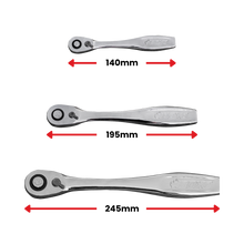 Load image into Gallery viewer, 3Pc 120T Slim Head Ratchet Set Push Button Release
| Boxo UK Load image into Gallery viewer, 3Pc 120T Slim Head Ratchet Set Push Button Release
| Boxo UK