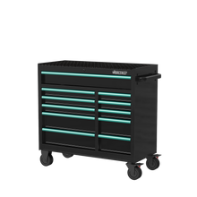 Load image into Gallery viewer, BOXO 41&quot; 11 Drawer Roll Cabinet with Drawer Trim Pack - Black Body with Coloured Trim Pack
 | Boxo UK