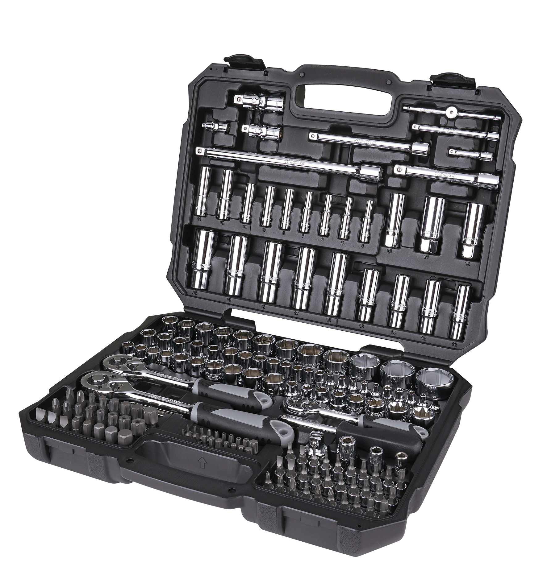 Modular Ratchet Organizers With Magnets – 1/4, 3/8 & 1/2 Drive Set, Toxic Tungsten Fab, USA Made