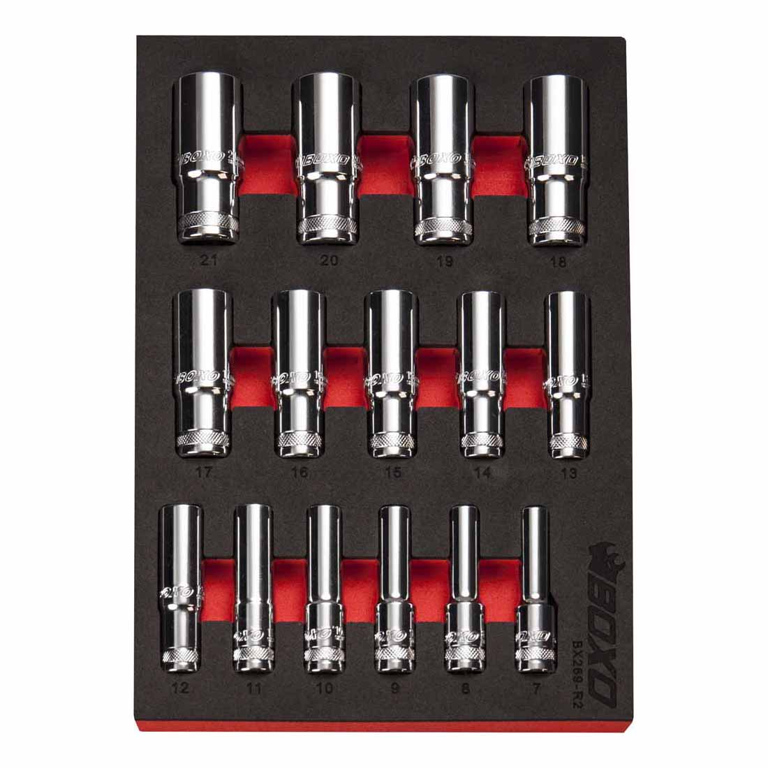 BOXO 15Pc 3/8