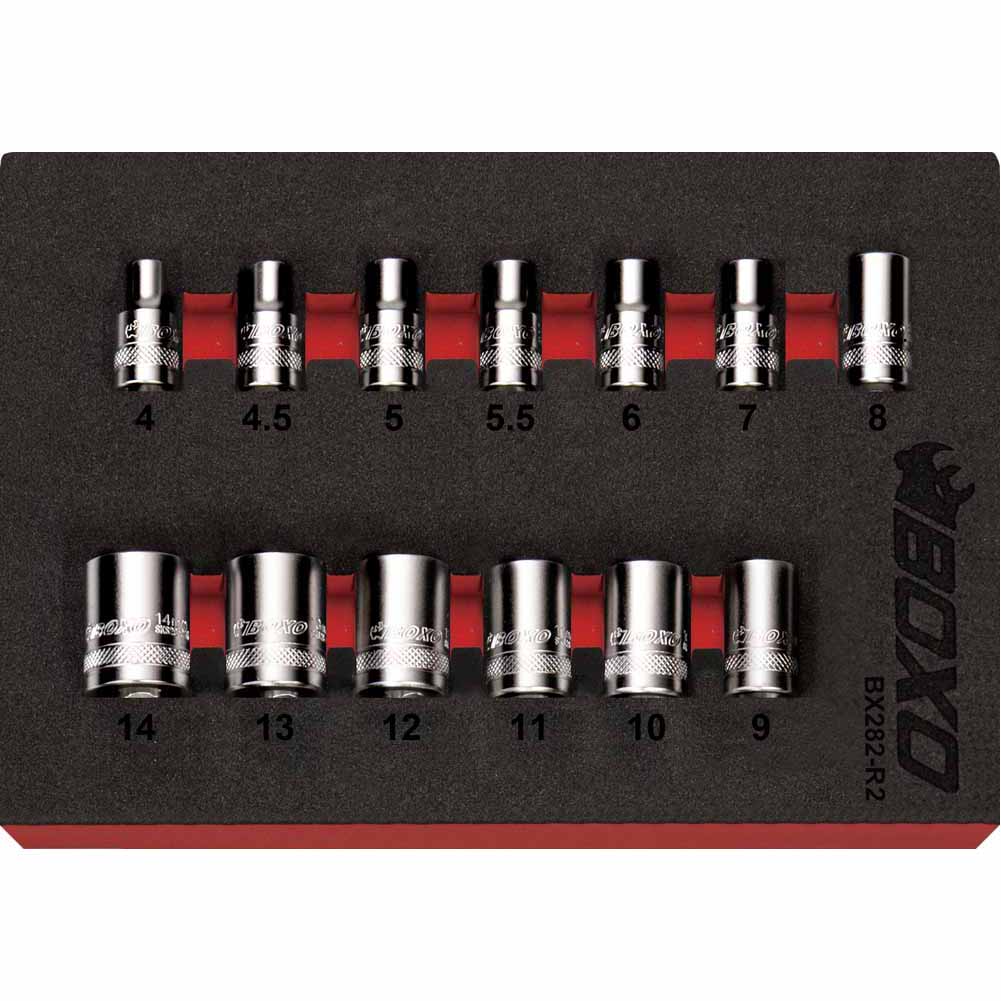 BOXO 13Pc 1/4" MULTIfix Spline Socket Set | Boxo UK
