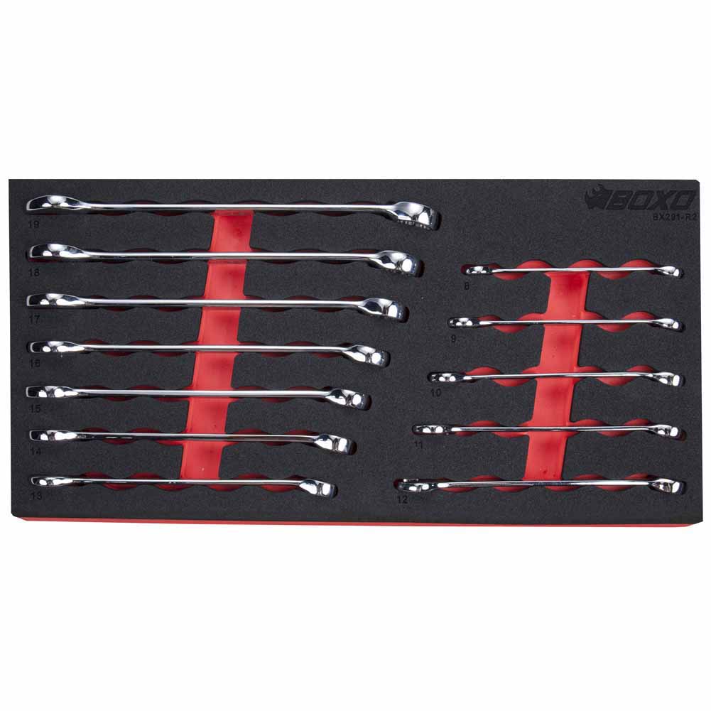 BOXO 12Pc Combination Spanner Set (8mm to 19mm) | Boxo UK