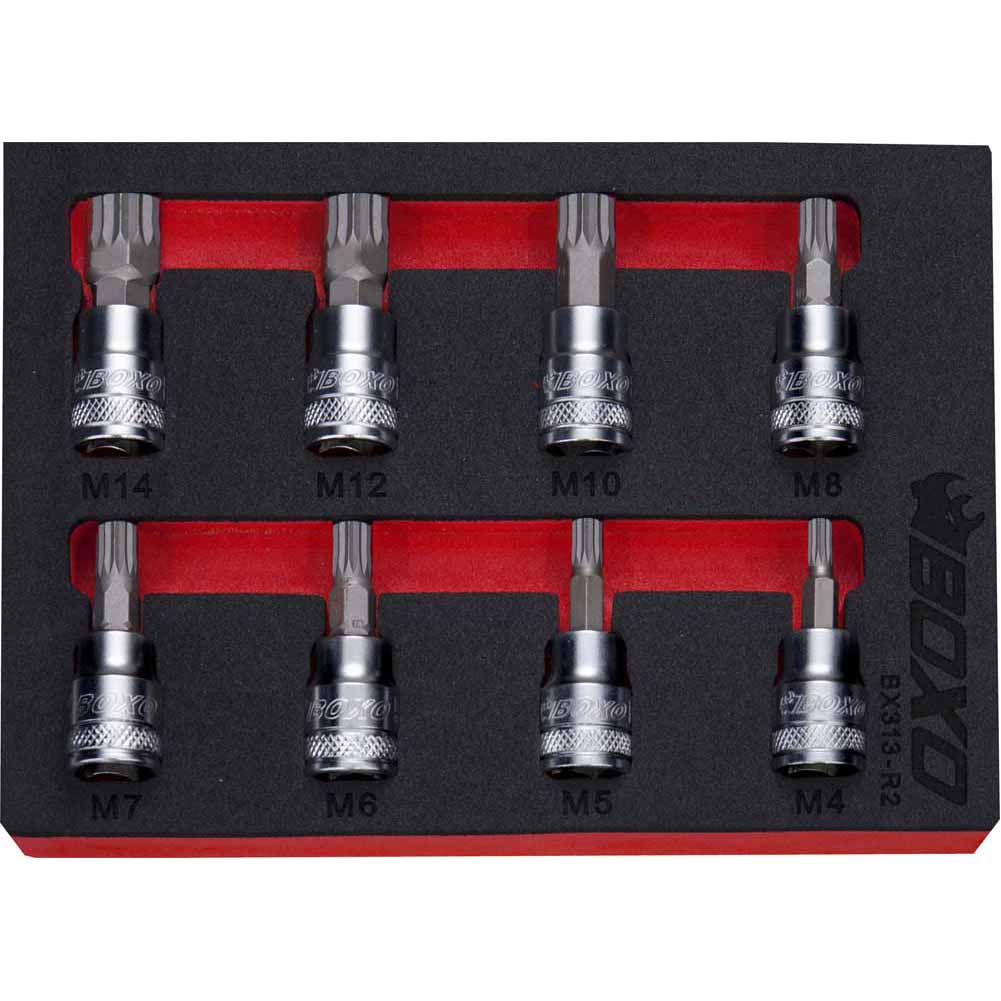 BOXO 8Pc 3/8" Spline Bit Socket Set | Boxo UK