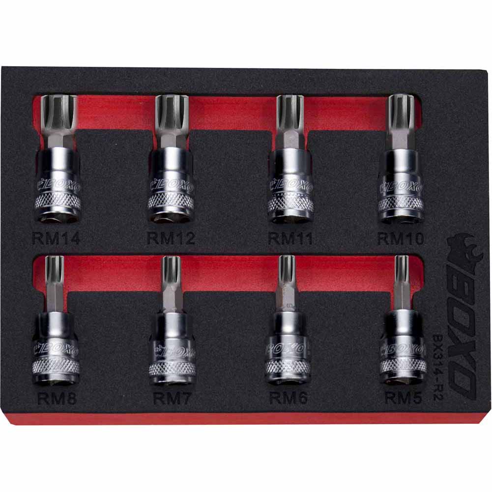 BOXO 8Pc 3/8" Ribe Bit Socket Set | Boxo UK