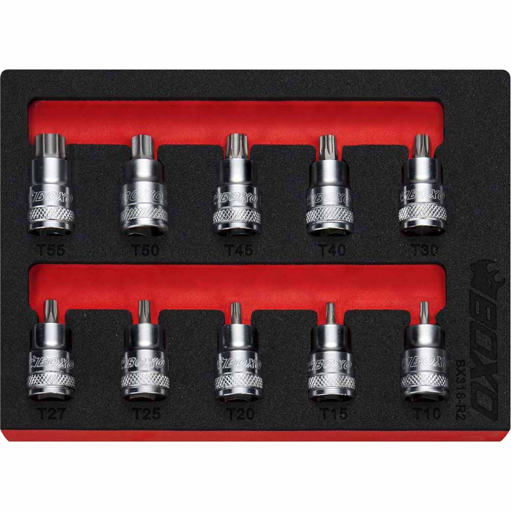 BOXO 10Pc 3/8" Super Stubby Torx Bit Socket Set | Boxo UK