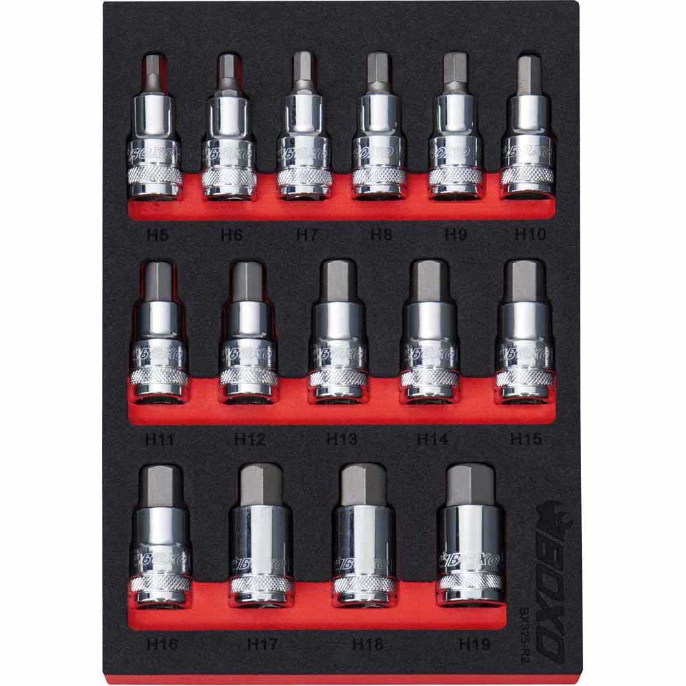 BOXO 15Pc 1/2" Hex Bit Socket Set | Boxo UK