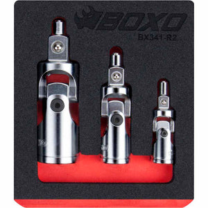 BOXO 3Pc Magnetic Universal Joint Set