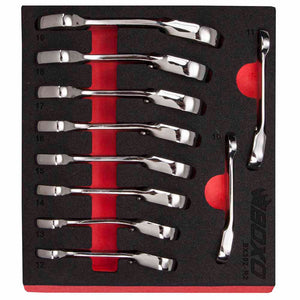 BOXO 10Pc Stubby Reversible Wrench Set (10mm to 19mm)