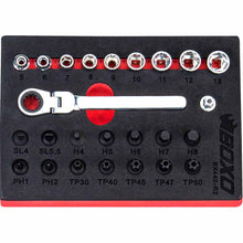 Load image into Gallery viewer, BOXO 25Pc 1/4&quot; Low Profile Socket &amp; Stubby Bit Set
 | Boxo UK