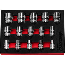 Load image into Gallery viewer, BOXO 15Pc 3/8&quot; 6PT Magnetic Socket Set (7mm to 21mm)
 | Boxo UK