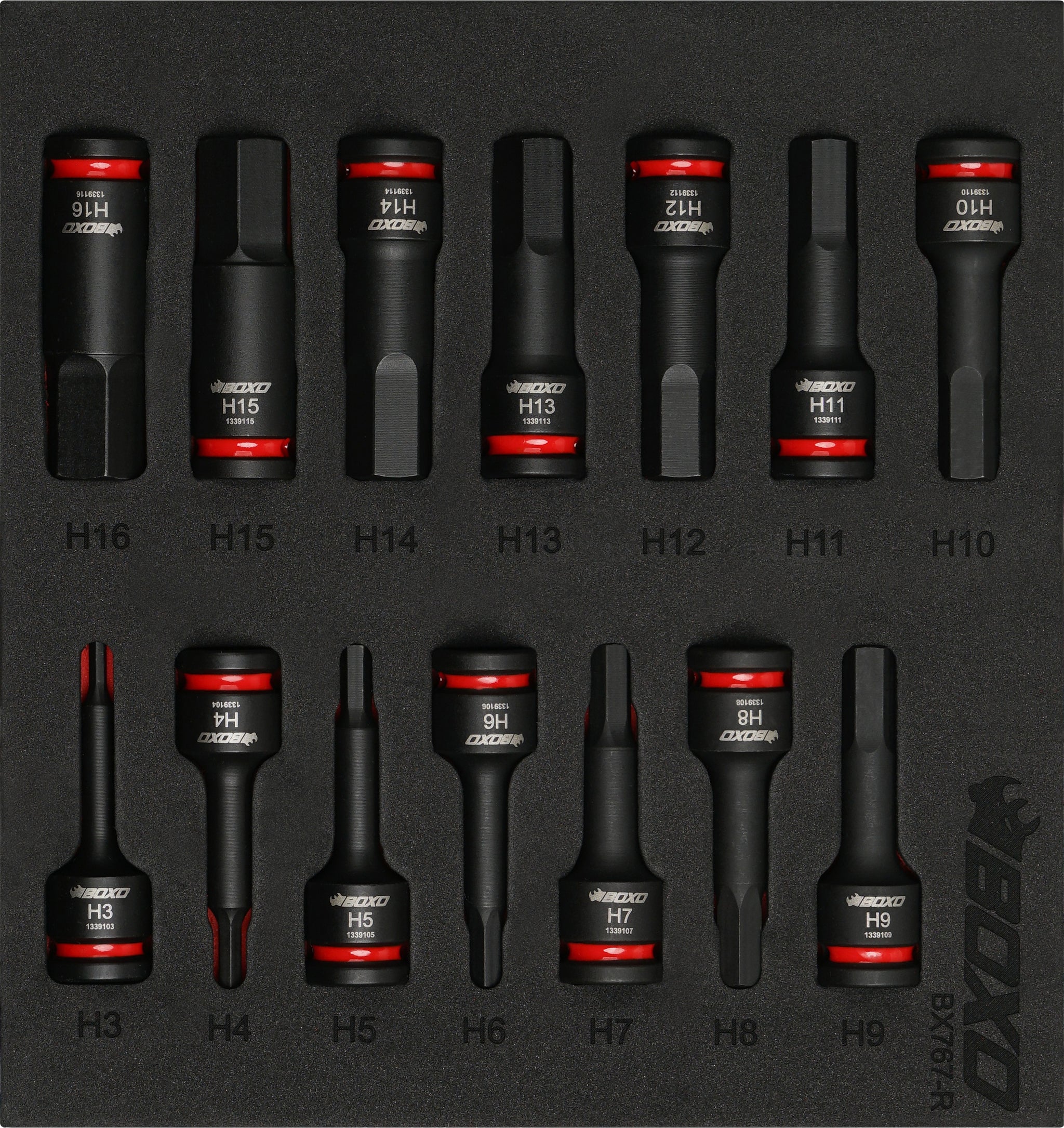 Blackhawk UH-3808M 3/8" Drive 8mm Hex Impact Socket - Single Piece, Metric, Made In Taiwan