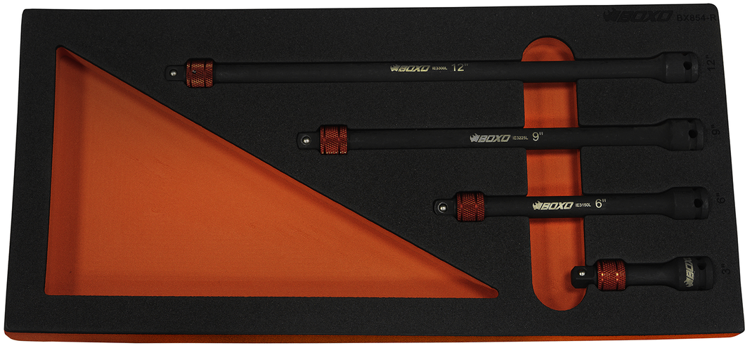 BOXO 4Pc 3/8" Impact Extension Set With Quick Release | Boxo UK