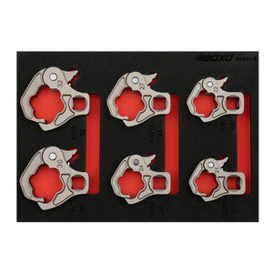 BOXO 6Pc 1/2" Ratcheting Flare Nut Set