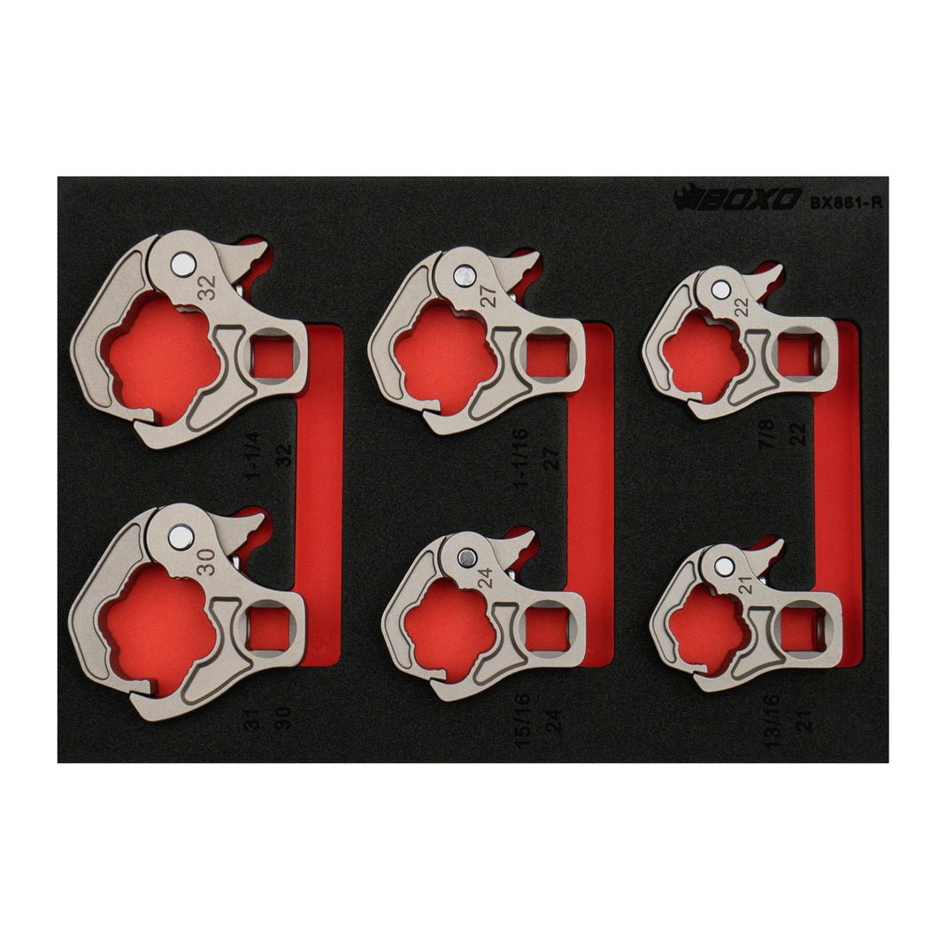 BOXO 6Pc 1/2" Ratcheting Flare Nut Set | Boxo UK