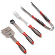 Load image into Gallery viewer, BOXO 4Pc Premium Stainless Steel BBQ Tool Set
 | Boxo UK