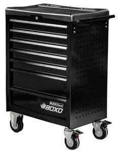 BOXO Black Series 27" 7 Drawer Toolbox Roll Cab & Composite Top