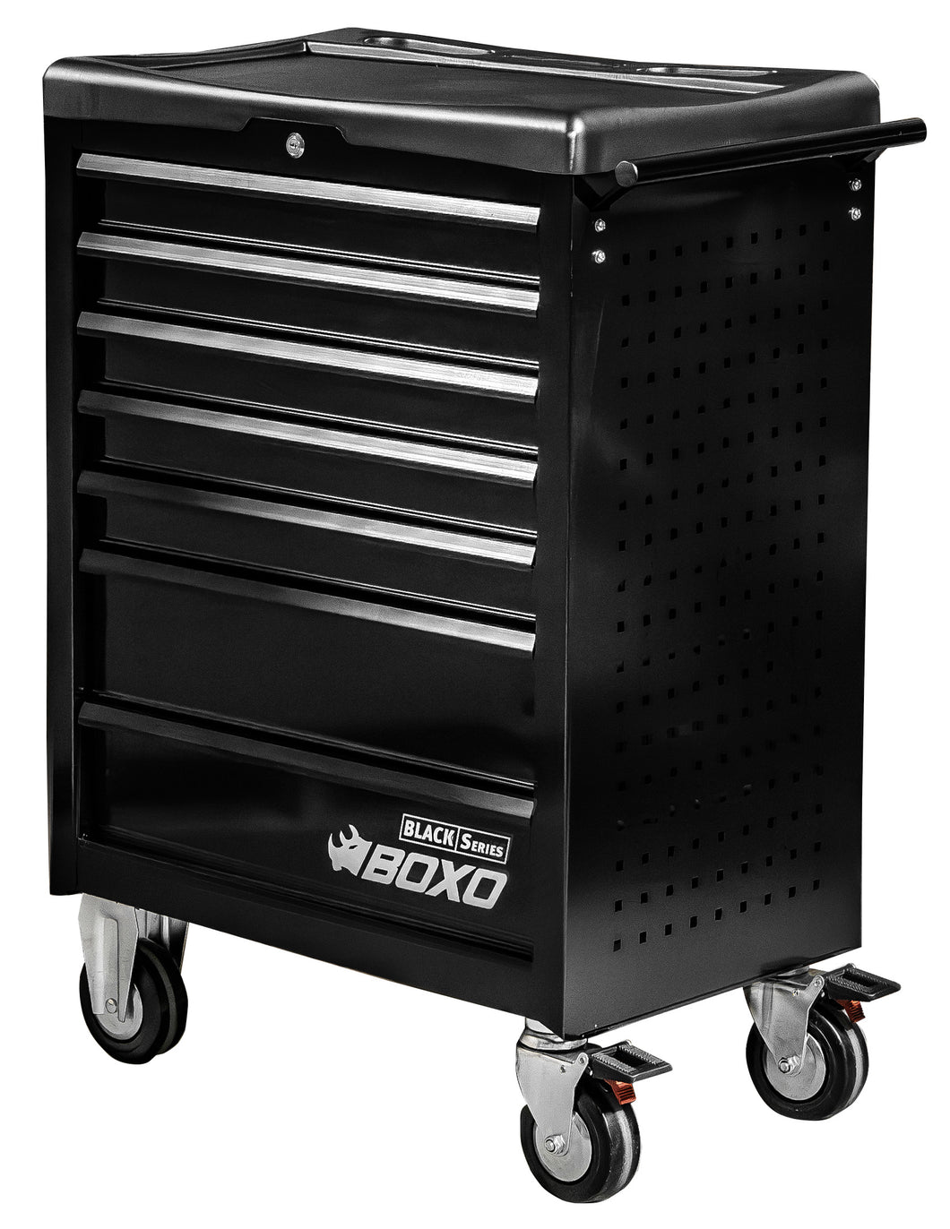 BOXO Black Series 27" 7 Drawer Toolbox Roll Cab & Composite Top | Boxo UK