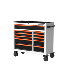 Load image into Gallery viewer, BOXO 41&quot; 11 Drawer Roll Cabinet with Drawer Trim Pack - White Body with Coloured Trim Pack
 | Boxo UK