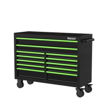 Load image into Gallery viewer, BOXO 53&quot; 12 Drawer Roll Cabinet with Drawer Trim Pack - Black Body with Trim Colour Options
 | Boxo UK