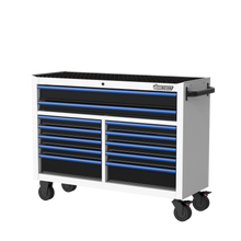 Load image into Gallery viewer, BOXO 53&quot; 12 Drawer Roll Cabinet with Drawer Trim Pack - White Body with Trim Colour Options
 | Boxo UK