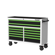 Load image into Gallery viewer, BOXO 53&quot; 12 Drawer Roll Cabinet with Drawer Trim Pack - White Body with Trim Colour Options
 | Boxo UK