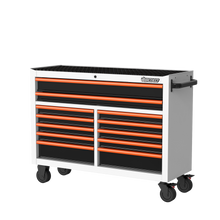 Load image into Gallery viewer, BOXO 53&quot; 12 Drawer Roll Cabinet with Drawer Trim Pack - White Body with Trim Colour Options
 | Boxo UK