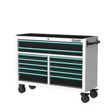 Load image into Gallery viewer, BOXO 53&quot; 12 Drawer Roll Cabinet with Drawer Trim Pack - White Body with Trim Colour Options
 | Boxo UK