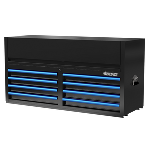 BOXO 53" 8 Drawer Top Box with Drawer Trim Pack - Black Body with Trim Colour Options