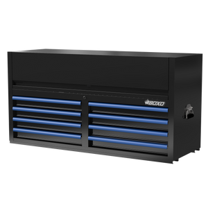 BOXO 53" 8 Drawer Top Box with Drawer Trim Pack - Black Body with Trim Colour Options