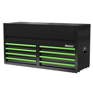 BOXO 53" 8 Drawer Top Box with Drawer Trim Pack - Black Body with Trim Colour Options