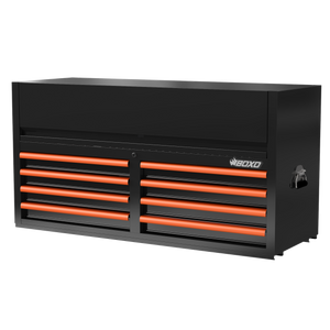 BOXO 53" 8 Drawer Top Box with Drawer Trim Pack - Black Body with Trim Colour Options