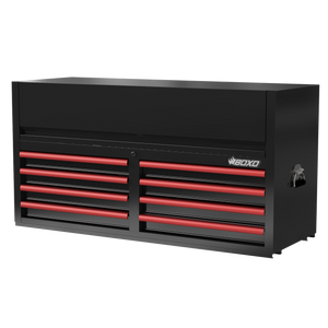 BOXO 53" 8 Drawer Top Box with Drawer Trim Pack - Black Body with Trim Colour Options