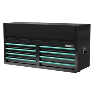 BOXO 53" 8 Drawer Top Box with Drawer Trim Pack - Black Body with Trim Colour Options