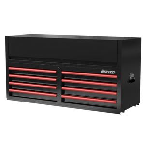 BOXO 53" 8 Drawer Top Box with Drawer Trim Pack - Black Body with Trim Colour Options