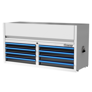 BOXO 53" 8 Drawer Top Box with Drawer Trim Pack - White Body with Trim Colour Options