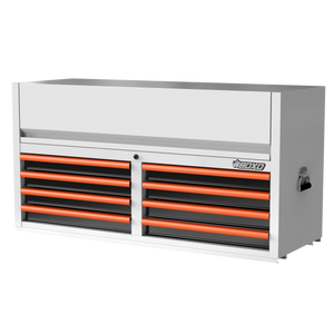 BOXO 53" 8 Drawer Top Box with Drawer Trim Pack - White Body with Trim Colour Options