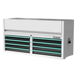 BOXO 53" 8 Drawer Top Box with Drawer Trim Pack - White Body with Trim Colour Options