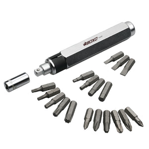 BOXO 20Pc 1/4" Impact Driver & Bit Set