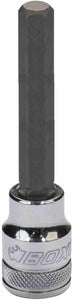 BOXO 3/8" Long Hex Bit Sockets - Sizes H4 to H12