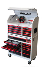 Load image into Gallery viewer, BOXO 41" 19 Drawer Toolbox Stack with FREE Master Spanner Set, Master Plier Set &amp; Wall Clock
 | Boxo UK