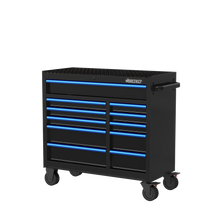 Load image into Gallery viewer, BOXO 41&quot; 11 Drawer Roll Cabinet with Drawer Trim Pack - Black Body with Coloured Trim Pack
 | Boxo UK