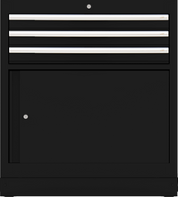 Load image into Gallery viewer, BOXO OSM 34&quot; 3 Drawer/1 Door Base Cabinet - Trim Variations Available
 | Boxo UK