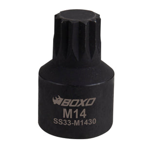 BOXO 3/8" Low Profile Impact Spline Bit Socket - Sizes M10 to M14