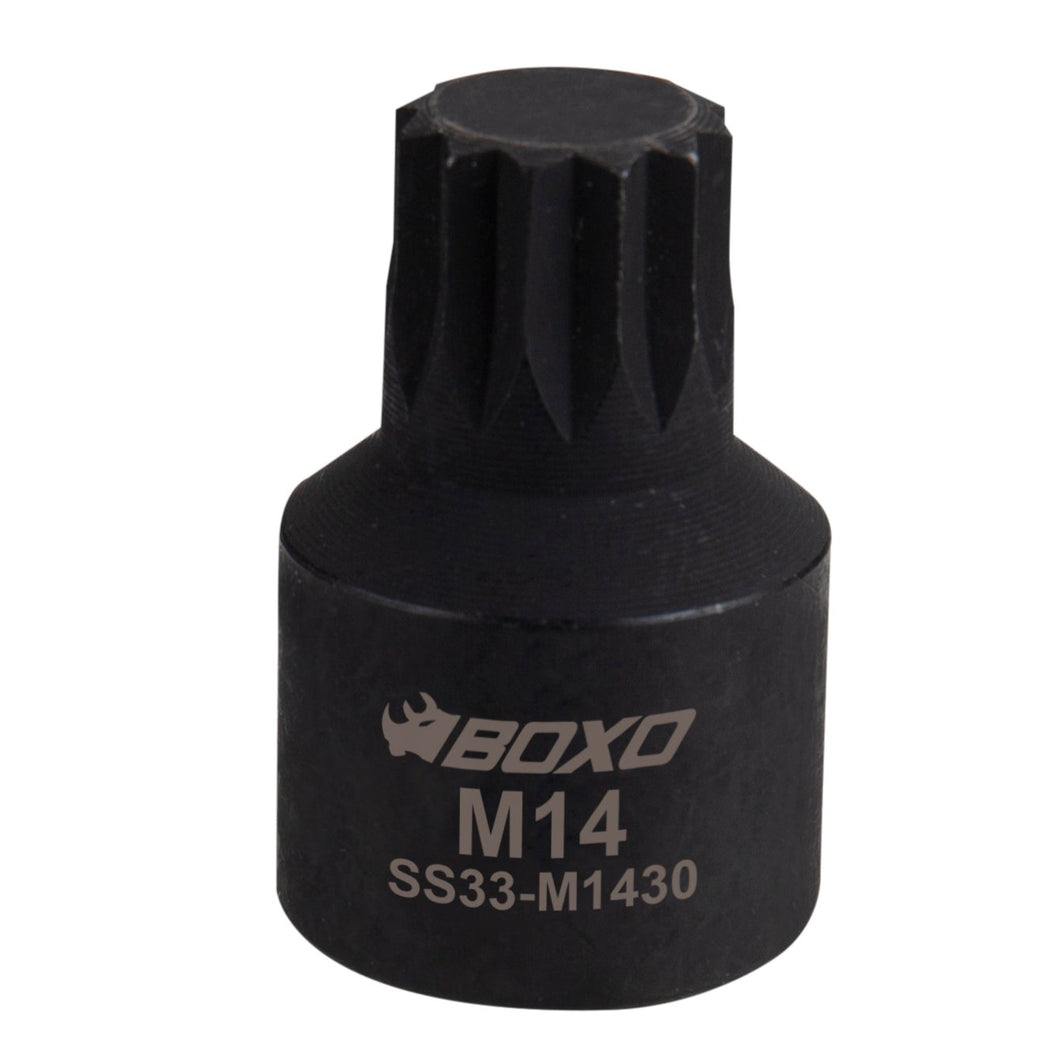 BOXO 3/8" Low Profile Impact Spline Bit Socket - Sizes M10 to M14 | Boxo UK